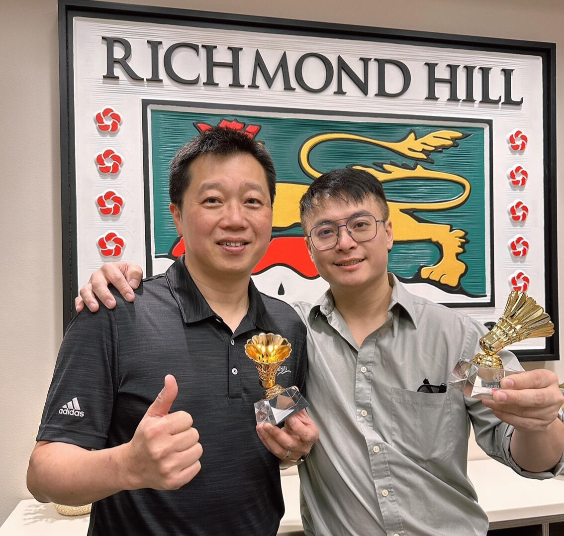 Councillor Castro Liu and The Host Badminton Organizer -Goodwin Hon